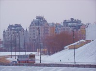 Новостройки за кремлем-город Казань